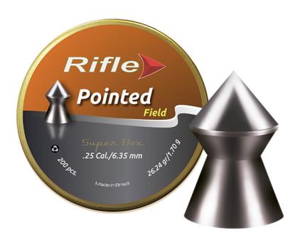 Пули Rifle Field Series Pointed 6,35 мм, 1,70 г (200 штук)