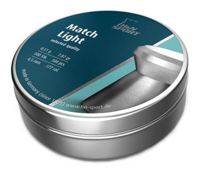 Пули H&N Match Light 4,5 мм, 0,51 г (500 штук)