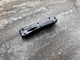 Фронтальный складной нож Microtech mini D-2 Черный, Микротек мини