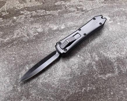 Фронтальный складной нож Microtech mini D-2 Черный, Микротек мини