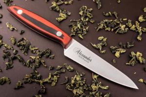 Кухонный нож Kizlyar Supreme Alexander S AUS-8 Red G10